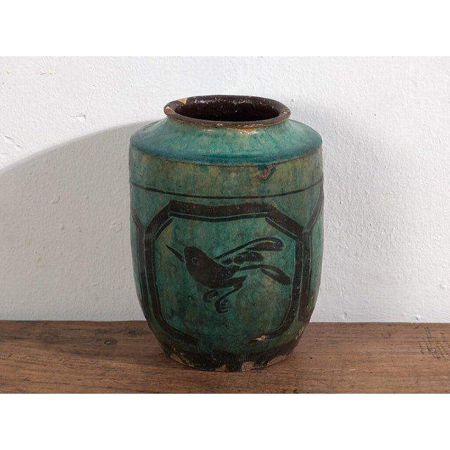 Glazed Ceramic Vase For Sale - Image 4 of 7
