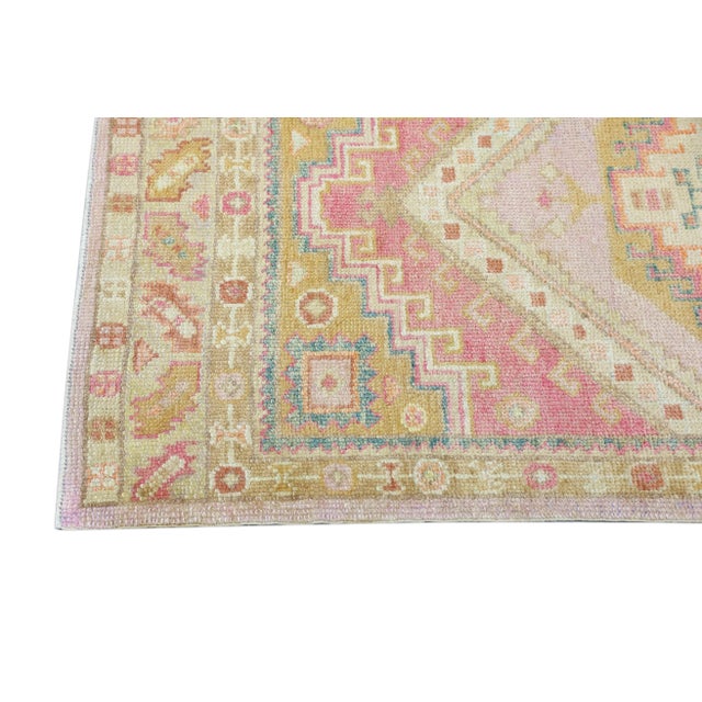 Early 21st Century Modern Turkish Oushak Rug 3'1" x 8'8" For Sale - Image 5 of 9