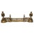 Metal French Rococo Brass Extending Fender with Decorative Chenets For Sale - Image 7 of 7