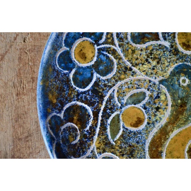 Boho Chic Bird Dish by Bernard Buffat for La Grange aux Potiers For Sale - Image 3 of 9