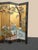 Vintage Oriental Asian Gold Four Panel Screen Room Divider Coromandel W Birds For Sale - Image 4 of 12