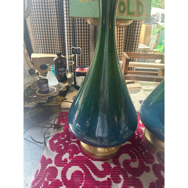 Vintage Royal Haeger Drip Lamps - a Pair For Sale - Image 4 of 9