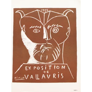 1957 After Pablo Picasso "Exposition De Vallauris, 1955" Full-Color Poster