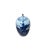 Asian Oriental Flowers Graphic Blue White Point Lid Oval Porcelain Jar For Sale - Image 3 of 8