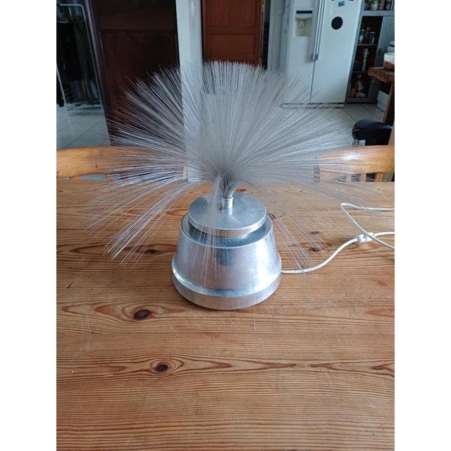 Vintage Yenni Lamp in Aluminium and Fibre Optics, 1970 For Sale - Image 14 of 15