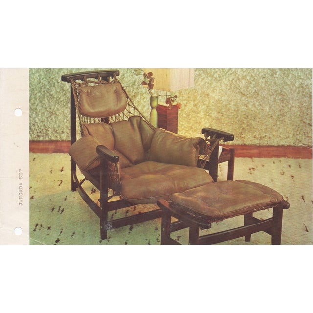 Mid-Century Modern Jean Gillon Jangada Lounge Chair With Ottoman, Rosewood For Sale - Image 3 of 13