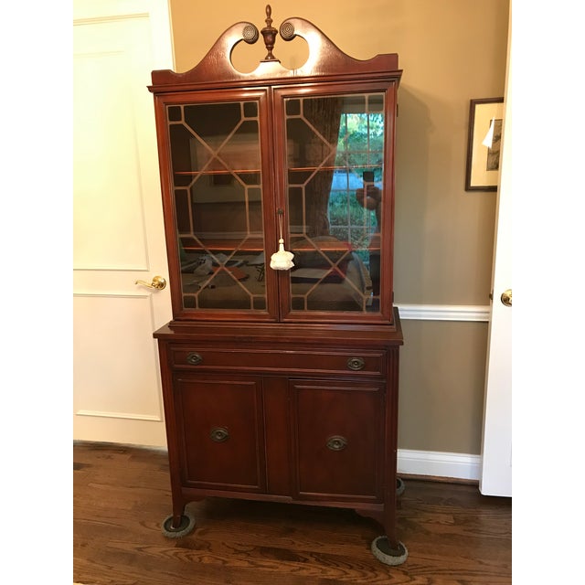 MId Century Modern Mahogany Hutch (Bookshelf, China ...