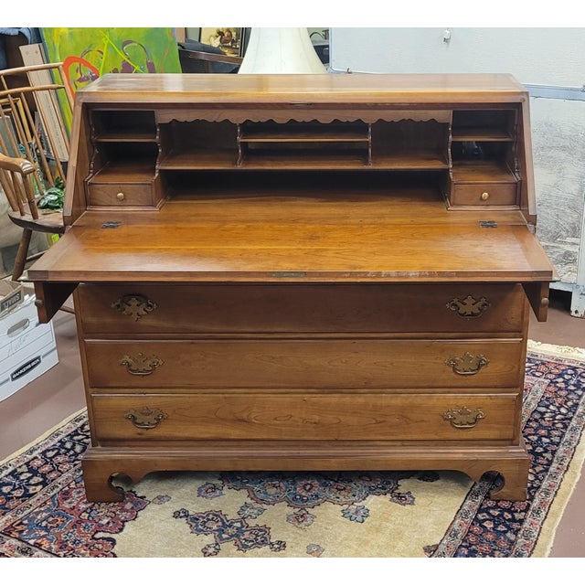 Fine Vintage Stickley Cherry Desk For Sale - Image 11 of 13