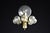 1970s Mid-Century Wall Light with Brass Fixture & Hand-Blown Glass Globes, CZ, 1970s For Sale - Image 5 of 12