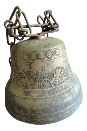 Antique Bronze Bell, Italy, 1870s