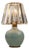 Eclipse Celadon Blue Crystal Shade Mini Lamp For Sale