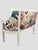Antique White Louis XV Style Chair Vintage Newly Upholstered Crane For Sale - Image 8 of 18