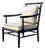 Vintage Vanguard Carved Bamboo Lounge Chair For Sale