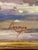 Large Vintage Signed Harbor Scene Painting For Sale - Image 13 of 13