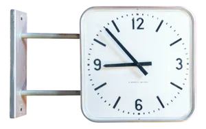 Wall Clock with Aluminum Case from E. Boselli