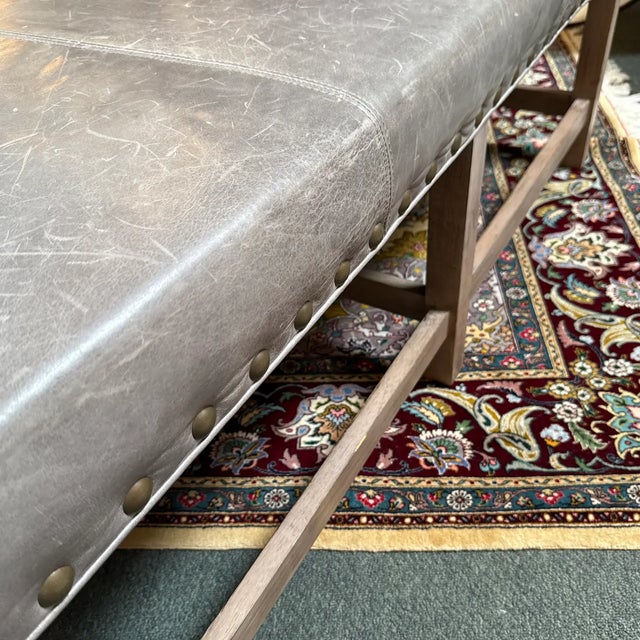 Serena & Lily Ottoman For Sale - Image 12 of 12