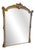 Large Antique English Shaped Top Gilt Overmantle Mirror, 19th Century For Sale