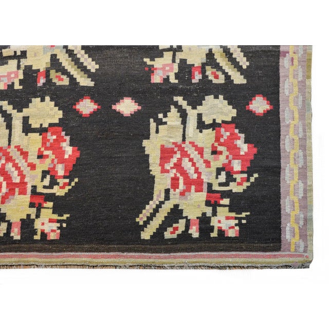 Textile Early 20th Century Bessarabian Kilim Rug For Sale - Image 7 of 10