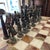 Late 19th Century 3 Piece Chess Table With Two Italian 19th Century Renaissance Revival Savonarola Chairs For Sale - Image 5 of 8