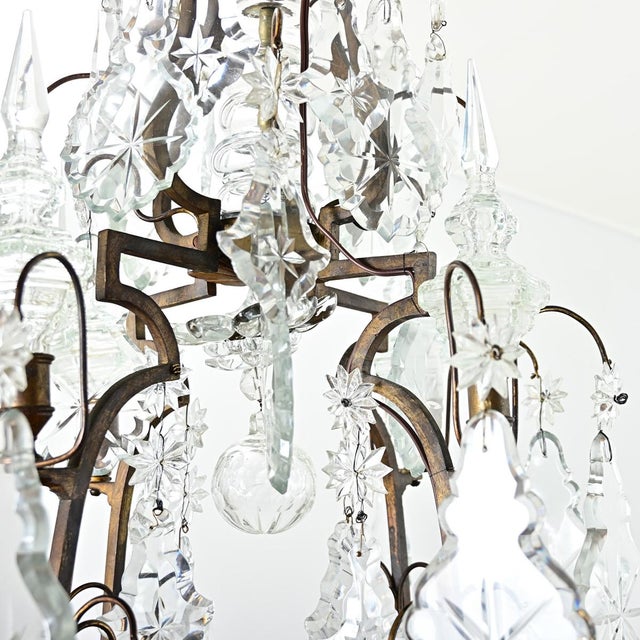 French 19th Century Massive Crystal Chandelier For Sale - Image 11 of 16