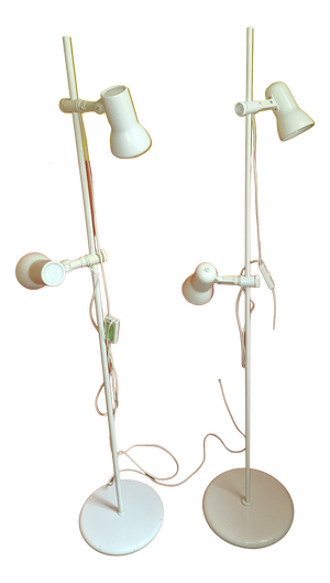 Italian Multi-Adjustable Floor Lamps with Spotlights, 1970s, Set of 2