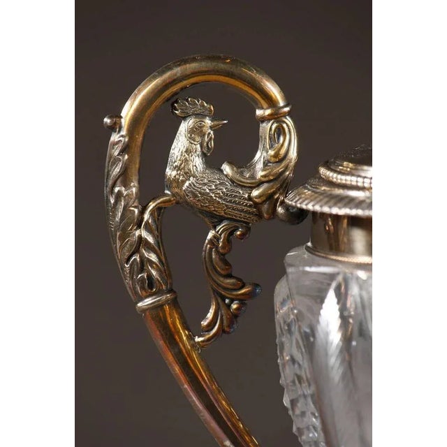 19th Century Cut Crystal and Silver Candy Dish by Dupré For Sale - Image 10 of 11