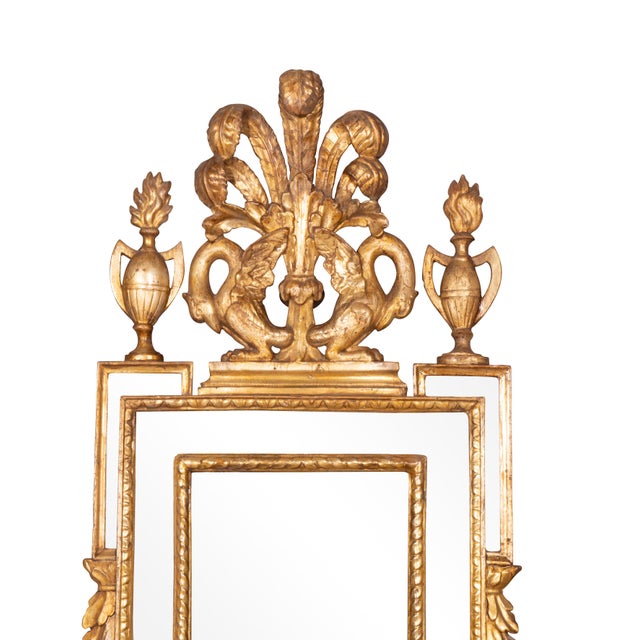 Early 19th Century Italian Neoclassical Giltwood Mirrors - A Pair For Sale - Image 5 of 13