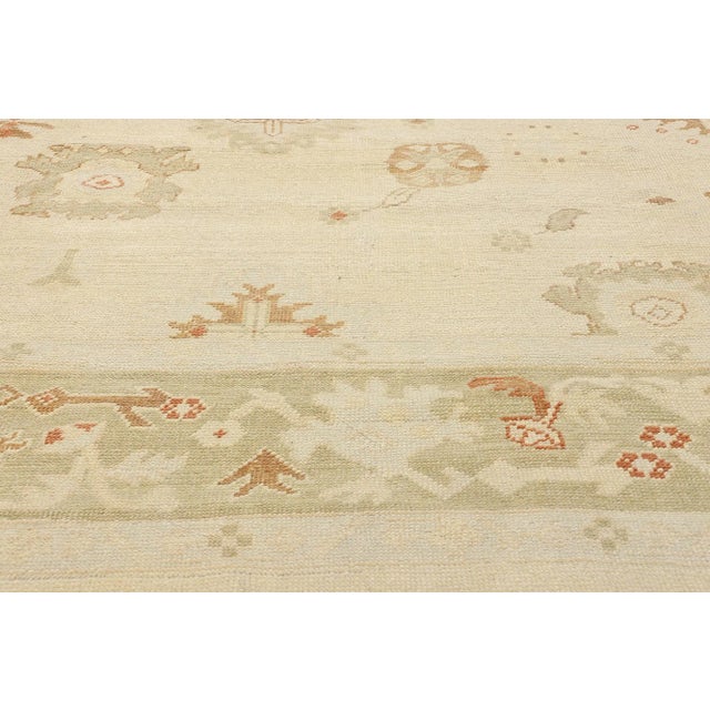Early 21st Century Vintage Modern Turkish Oushak Rug - 10'09 X 15'00 For Sale - Image 5 of 9