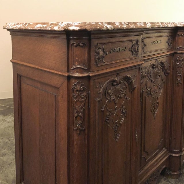 Antique Liegoise Louis XIV Marble Top Buffet For Sale - Image 15 of 15