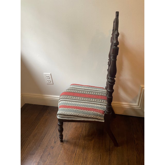 Antique Carved Childs Chair For Sale - Image 4 of 6