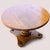Wood Vintage Round Solid Maple Pedestal End Table With Decorative Rosettes For Sale - Image 7 of 15