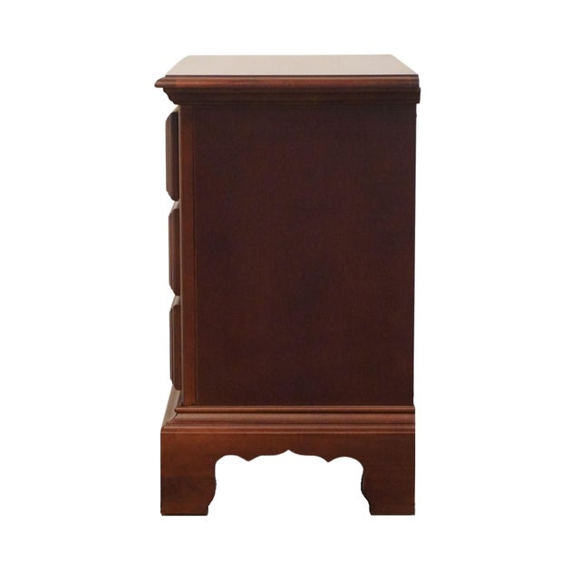 American Drew Cherry Contemporary Traditional Style 26" Three Drawer Nightstand 761-413 For Sale - Image 10 of 12