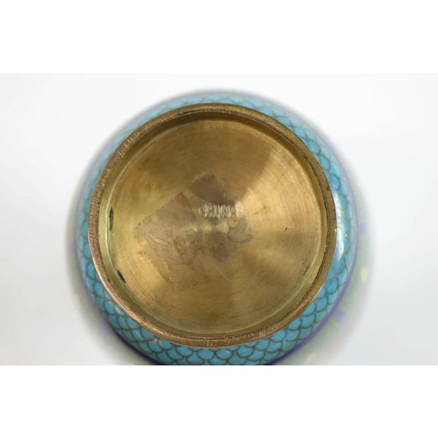 Early 20th Century Chinese Cloisonne Vase For Sale - Image 4 of 4