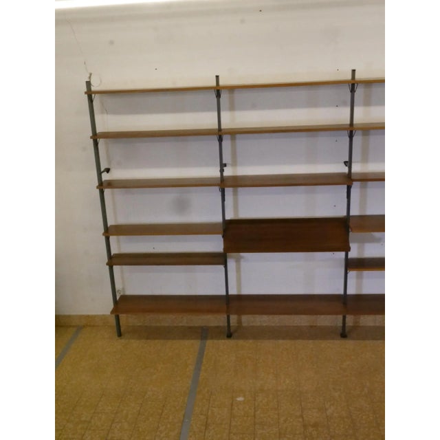 Black Mid-Century Shelving System in Wood and Metal by Olof Pira, Sweden, 1960s For Sale - Image 8 of 18