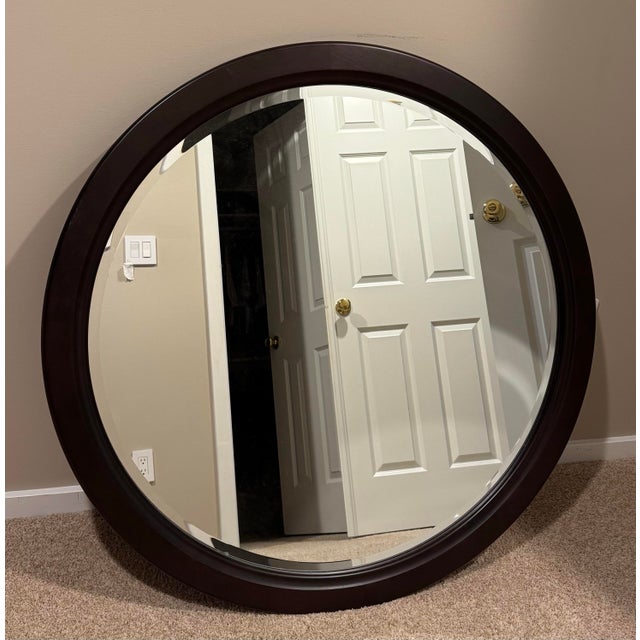 Wood Solid Wood Chest With Mirror For Sale - Image 7 of 7