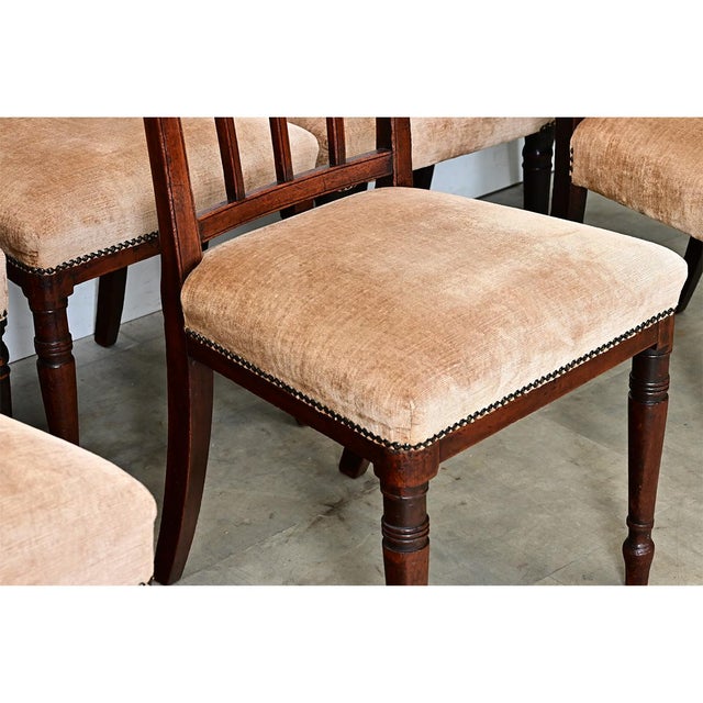 English Set of 8 English 19th Century '' H.O. Peers '' Mahogany Dining Chairs For Sale - Image 3 of 12