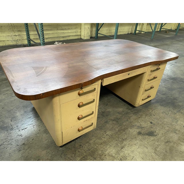 Vintage Stow Davis Wooden Executive Desk Chairish