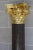 Large Neoclassical Red Granite and Gilt Bronze Column, 1950s For Sale - Image 6 of 12