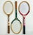 American Vintage Americana Boho Chic Wood Wilson Tennis Rackets - Set of 3. For Sale - Image 3 of 9