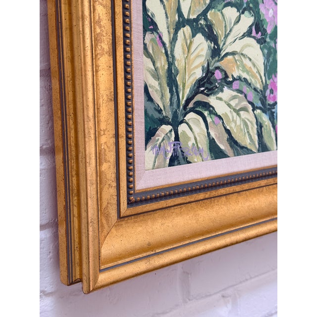 "Patio Scene" Oil Painting by Lloyd Van Pitterson For Sale - Image 4 of 13