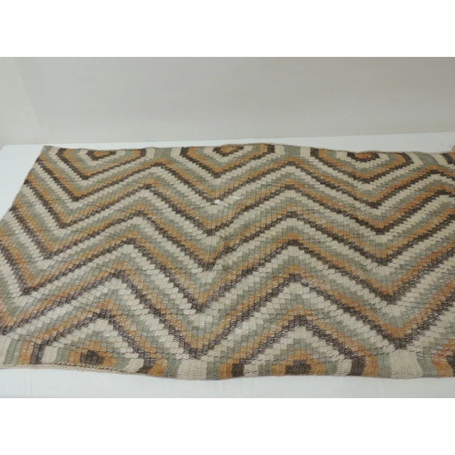 Tribal Large Antique African Colorful Woven Mesh Textile For Sale - Image 3 of 5