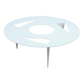 Minimal Round Ulyssimo Coffee Table from U. Muller Reisser, 1990s For Sale