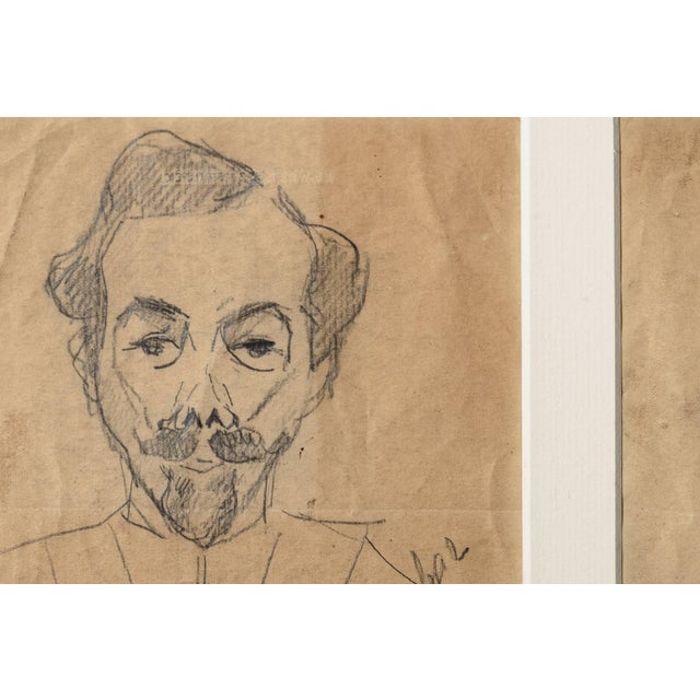 Black Signed Pencil Sketches by Enrico Caruso For Sale - Image 8 of 10