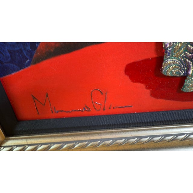 Contemporary Glynn Marcus “Nite the Carpet Was Red” 56th Grammy Awards Series Mixed Media Painting on Board Signed For Sale - Image 9 of 15
