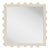Fleur Home Garden District Valmont Square Mirror in Delaware Putty, 23.5x23.5 For Sale