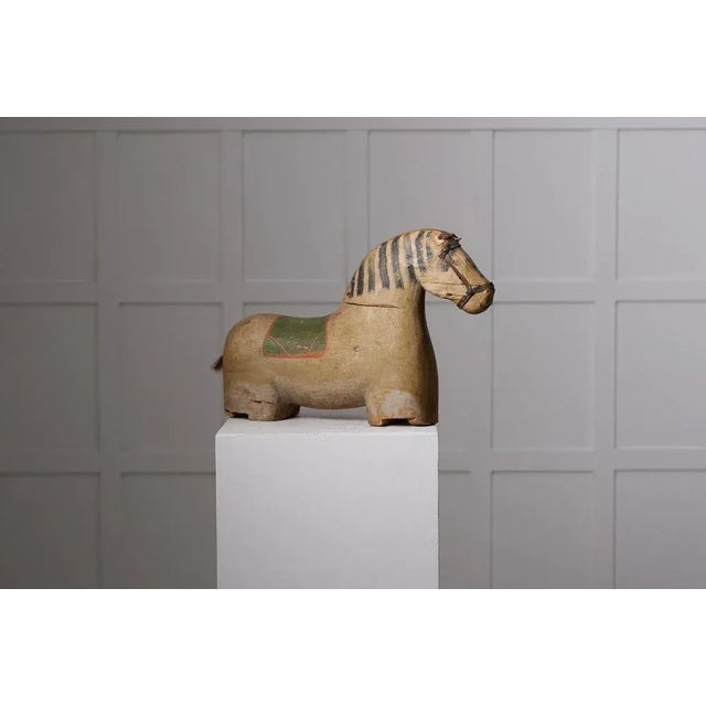 Antique Wooden Animal Horse Sculpture For Sale - Image 4 of 9