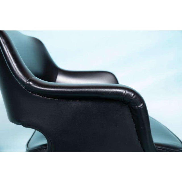 Black Vintage Space Age Armchair, 1960s For Sale - Image 8 of 13