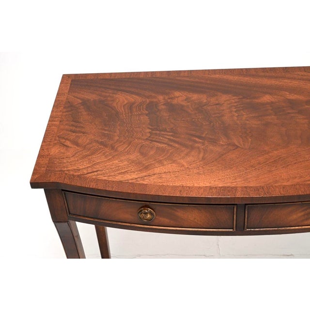 Wood Regency Style Console Table or Desk, 1950s For Sale - Image 7 of 12