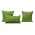 Contemporary Bamboo Green Outdoor Throw Pillows - Set of 3 For Sale - Image 3 of 3