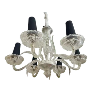 1930s Art Déco Maison Veronese Chandelier Attributed to André Arbus